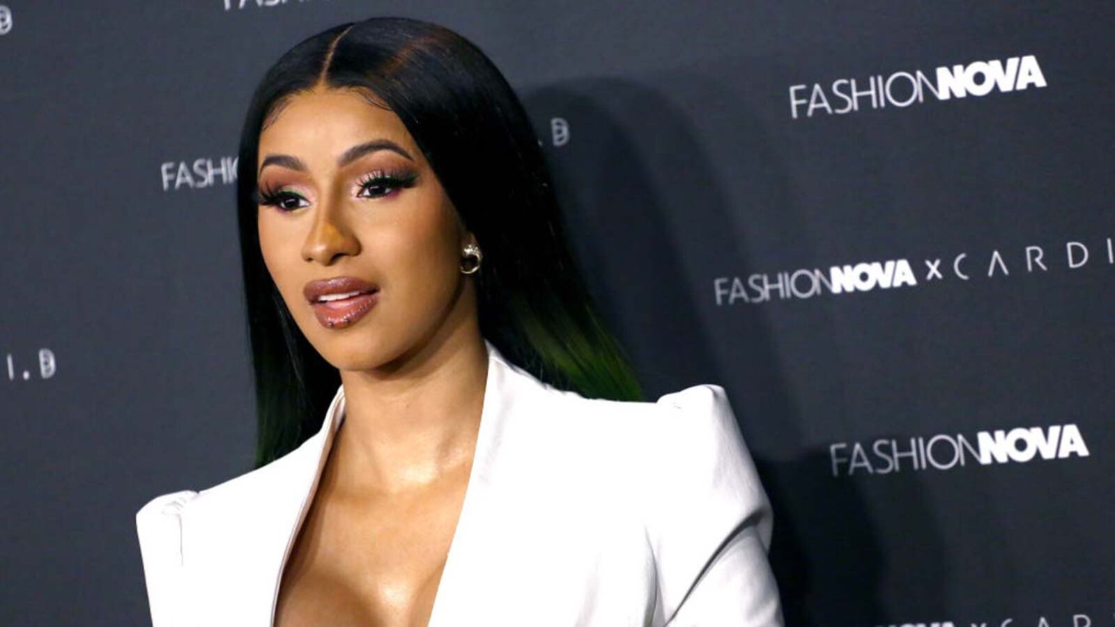 Cardi B arrives at the Fashion Nova Presents: Party With Cardi B at the Hollywood Palladium on May 8, 2019 in Los Angeles, California.