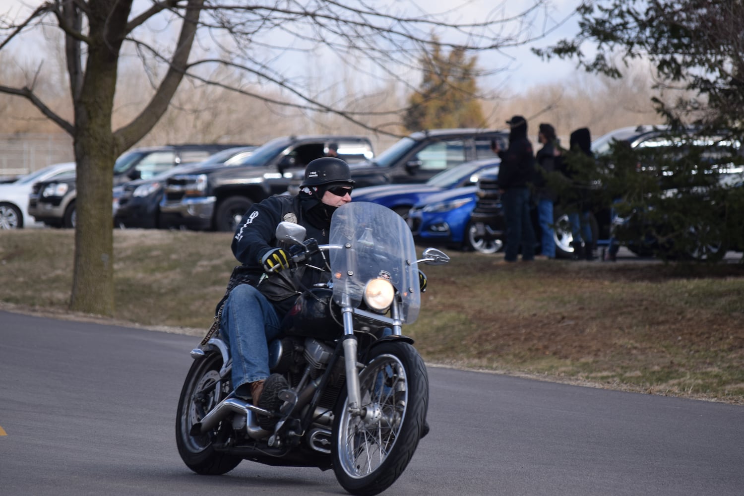 PHOTOS: Thousands of Outlaws attend motorcycle gang leaders funeral at Montgomery County Fairgrounds.