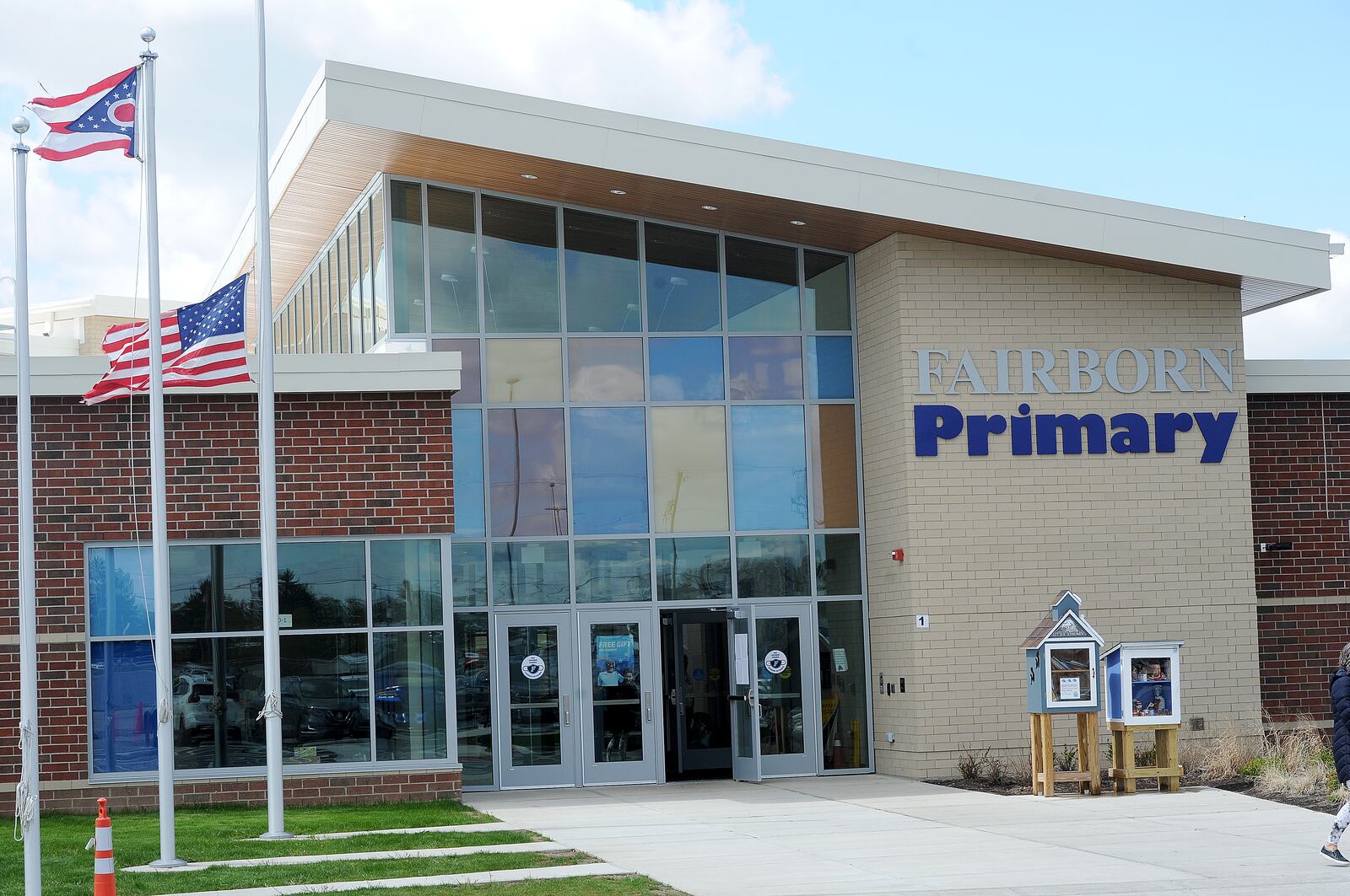 The new Fairborn Primary School. The school district has a levy on the ballot May 4. MARSHALL GORBY\STAFF