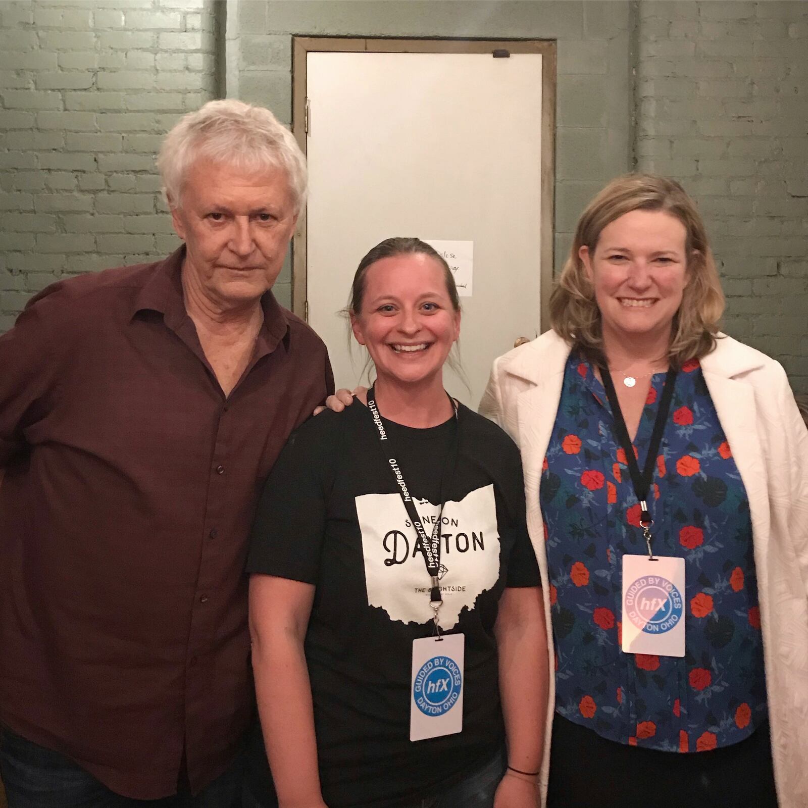 Bob Pollard from Guilded by Voice, Libby Ballengee and Dayton Mayor Nan Whaley.  PHOTO / LIBBY BALLENGEE