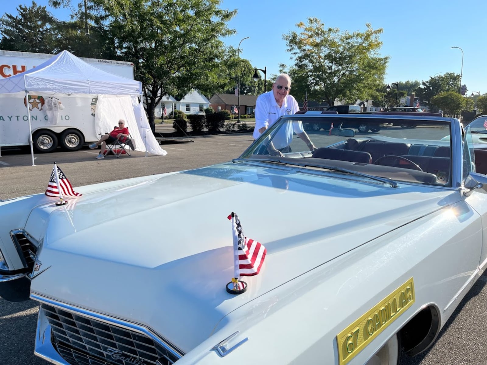 William Stamm, in a staging area for the Kettering "Holiday at Home" parade. THOMAS GNAU/STAFF