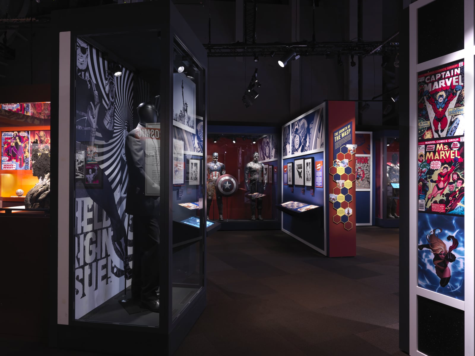 The Marvel Universe of Super Heroes exhibition.