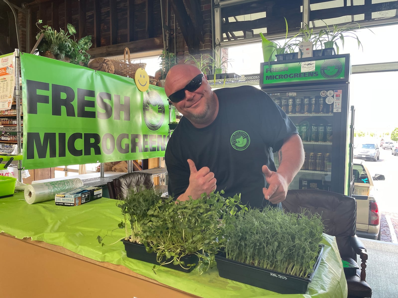 Mark Tarziers is the owner of Dayton Microgreens.