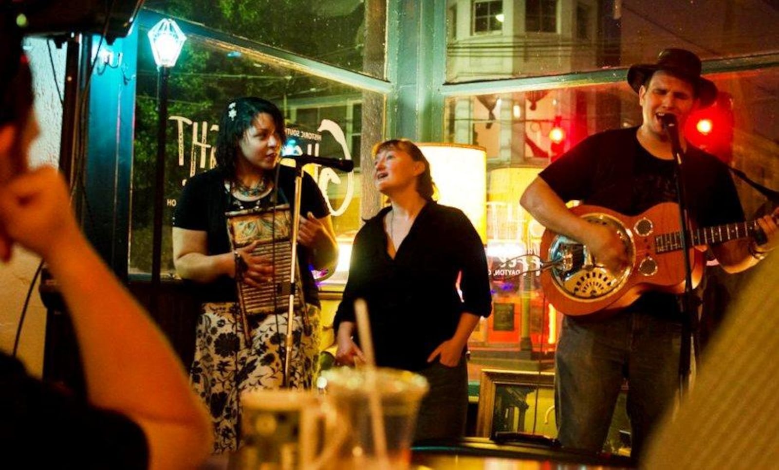 Musicians perform during First Friday festivities in downtown Dayton. CONTRIBUTED