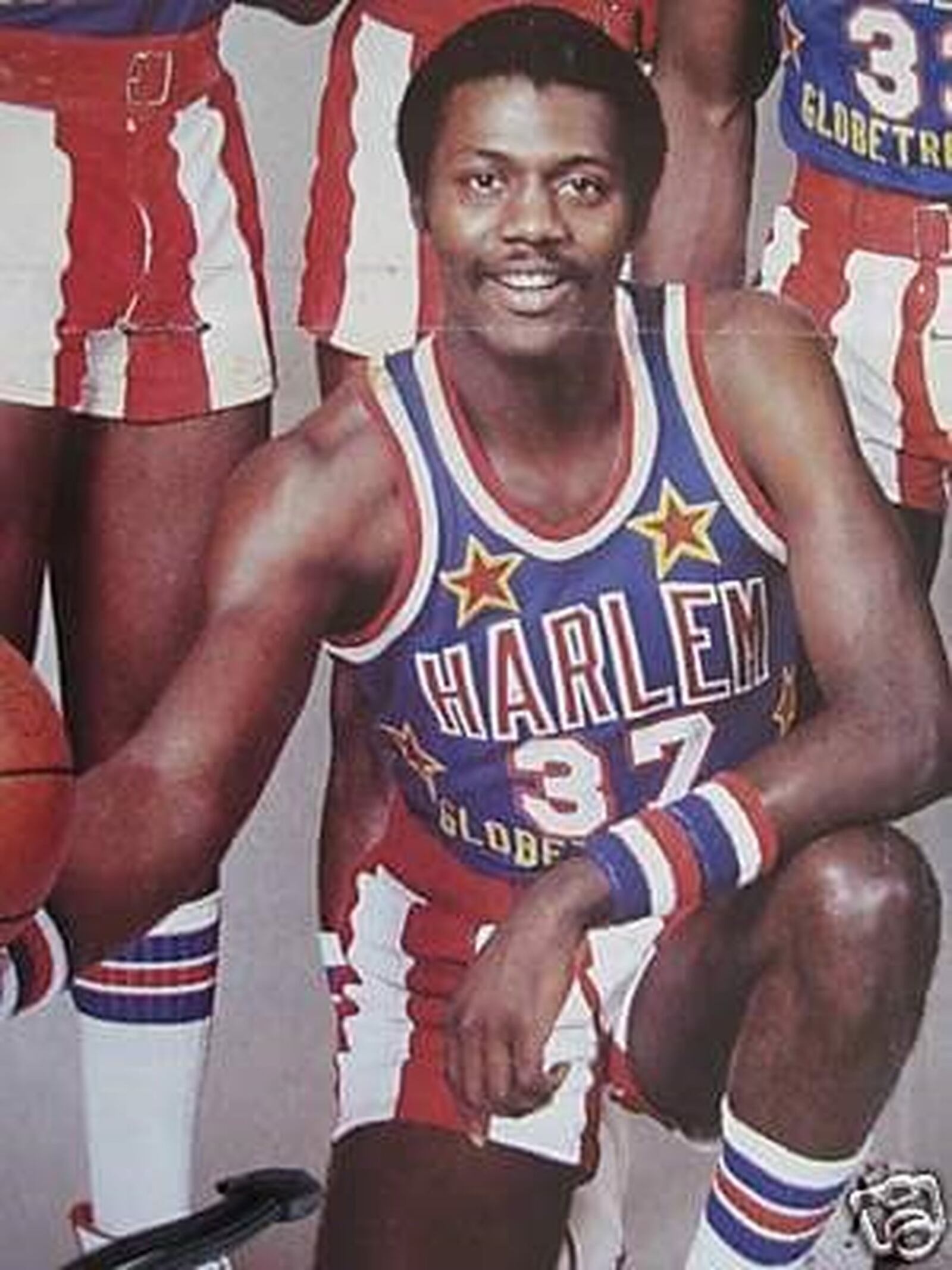 Lionel Garrett as a Harlem Globetrotter in the early 1980s. CONTRIBUTED