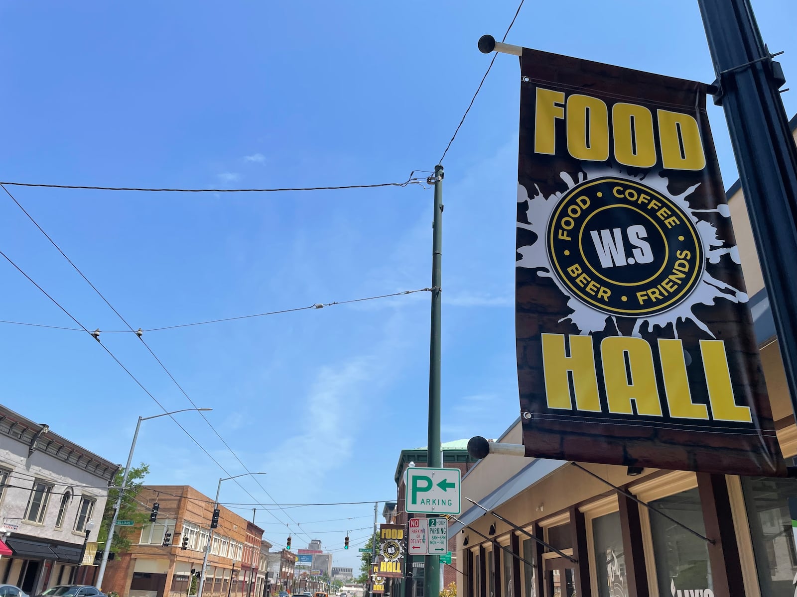 Dayton's first food hall, W. Social Tap & Table, is located at 1100 W. Third Street.