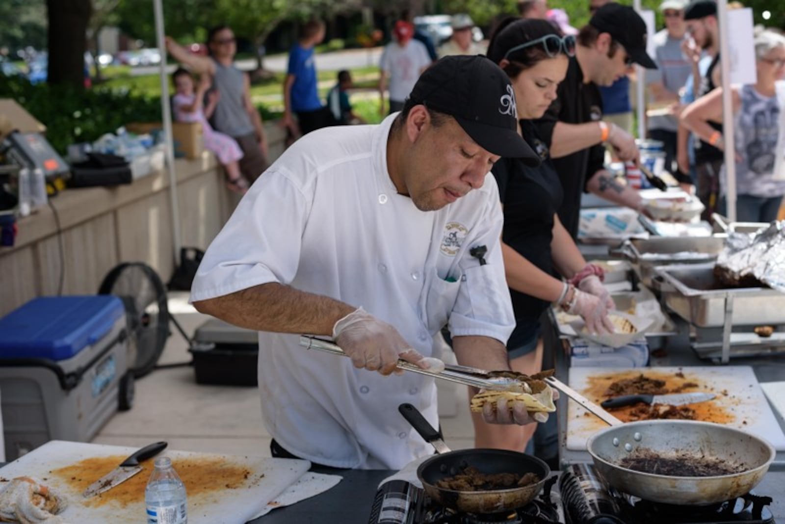 Food and music events at Lincoln Park Civic Commons like the Taco Fiesta in 2019 are a popular draw for Kettering. FILE