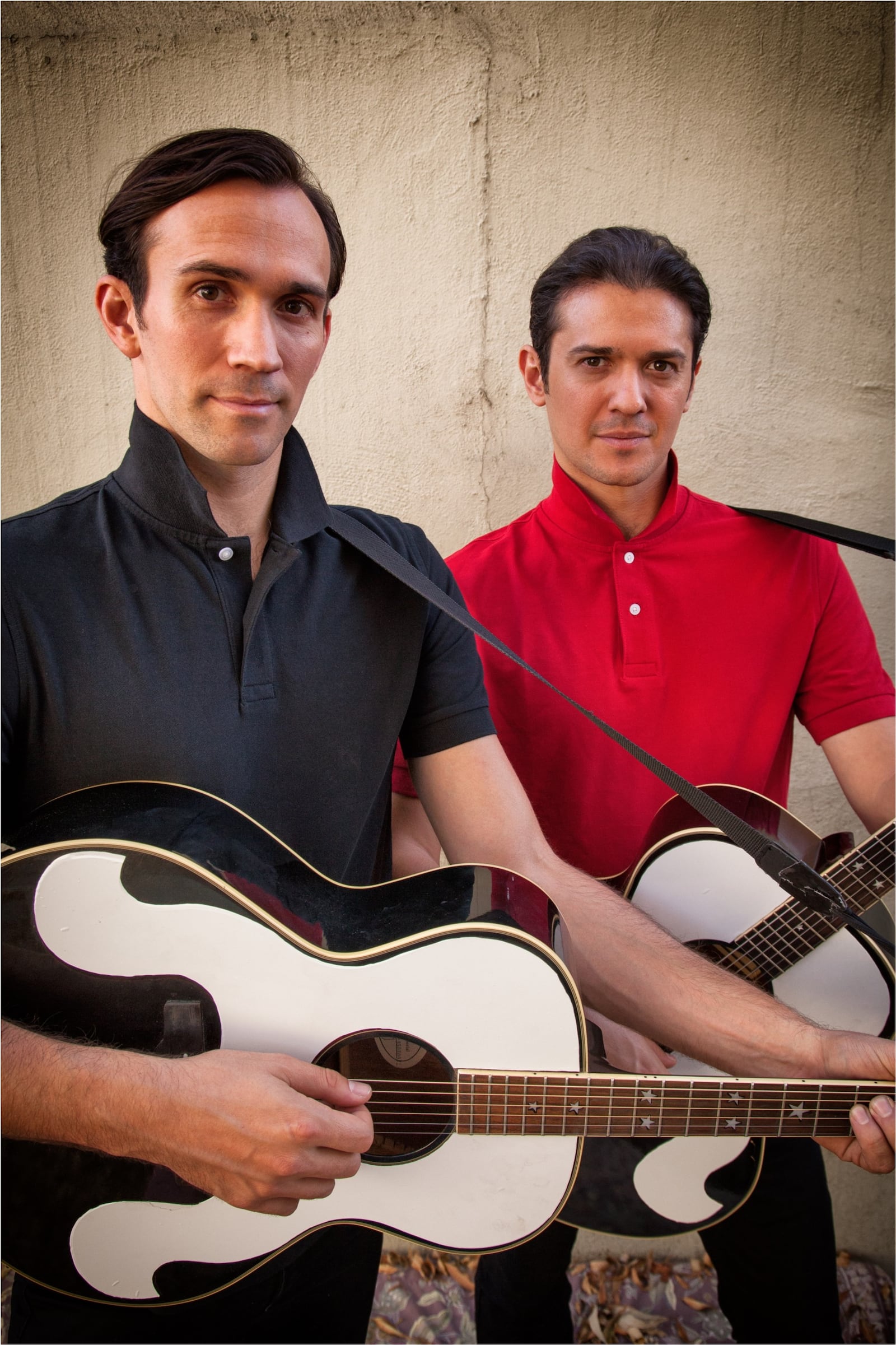 Siblings Zachary (right) and Dylan Zmed, whose father Adrian Zmed starred in the television series, “TJ Hooker,” and the film, “Grease 2,” bring their Everly Brothers Experience to Centerville Performing Arts Center at Centerville High School on Thursday, Oct. 26 for a Miami Valley Community Concert Association presentation.