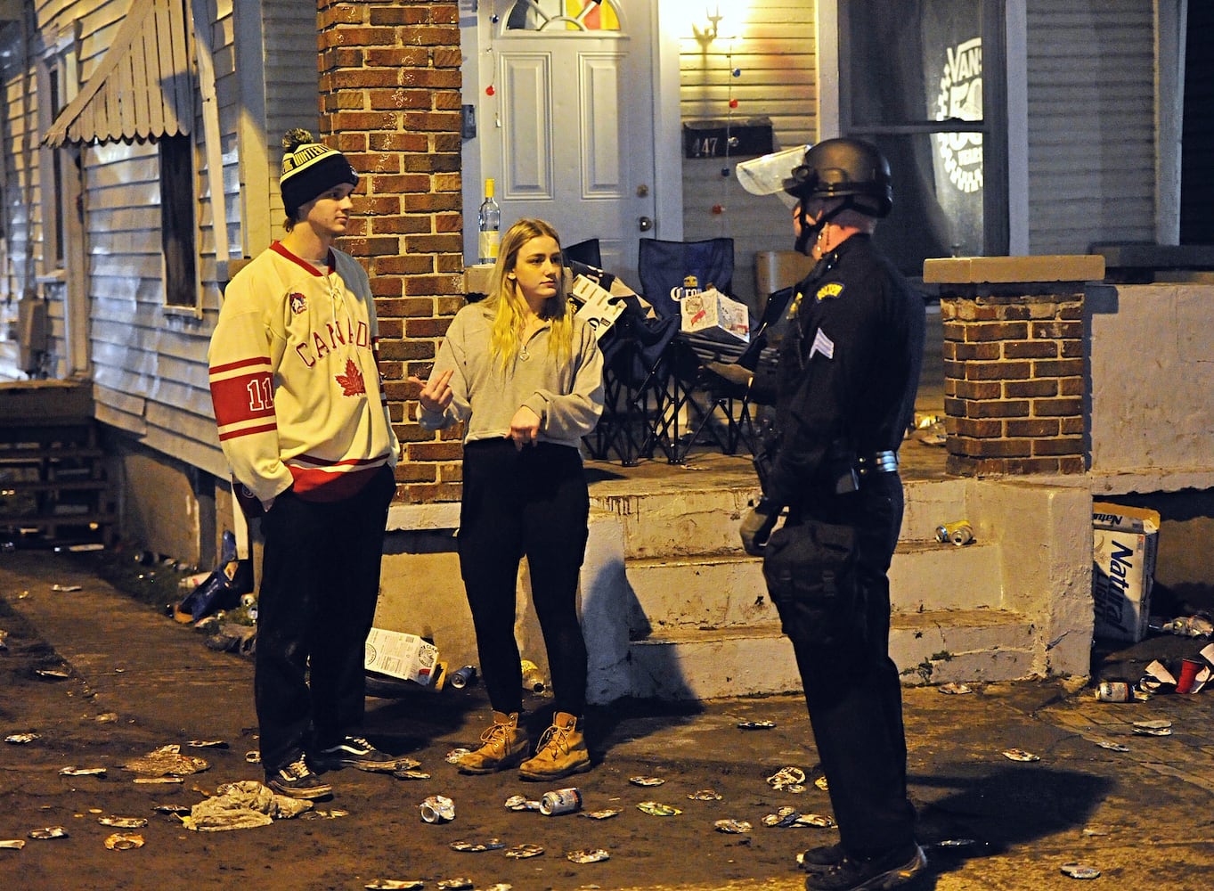 PHOTOS: Police in riot gear on UD campus