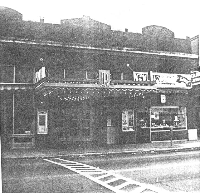 Exterior historical photo of the Plaza Theatre, undated. Photo courtesy of The Historic Plaza Theatre.