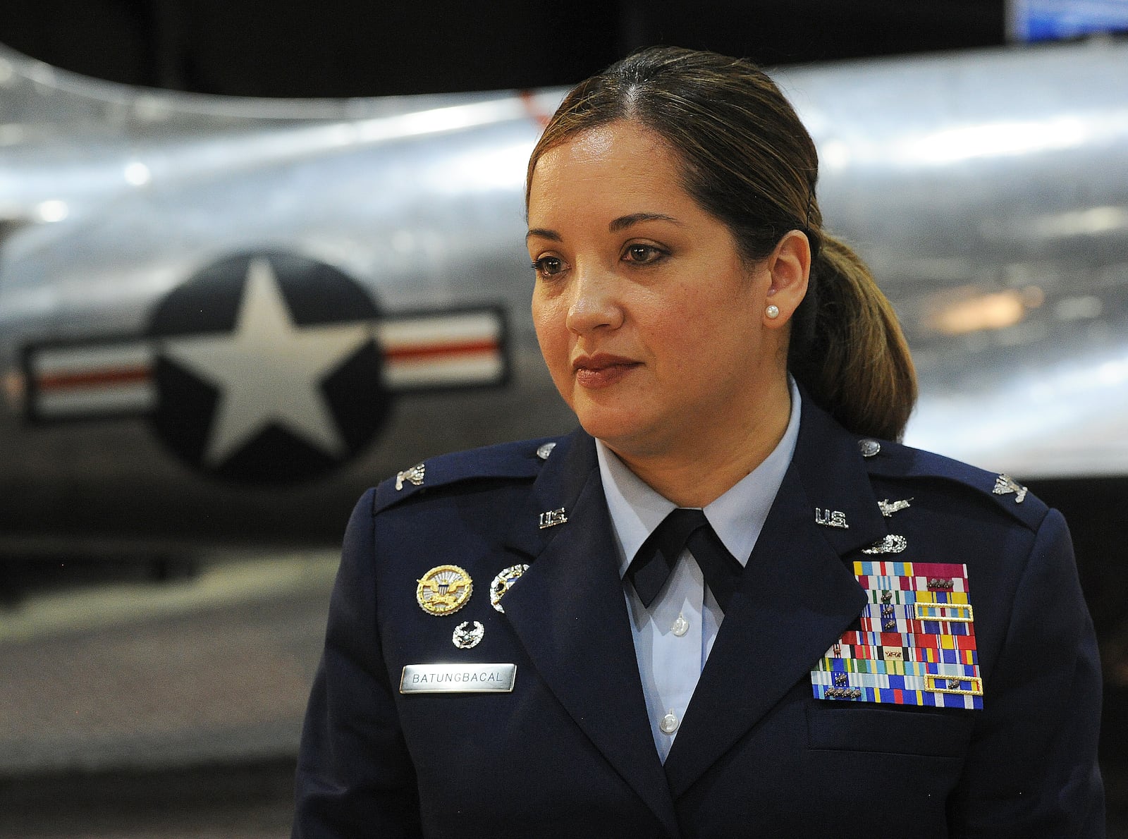 Colonel Ariel G. Batungbacal, is the new commander for the National Air and Space Intelligence Center at Wright-Patterson Air Force Base. A Change of Command ceremony was held Thursday June 2, 2022, at the National Museum of the United States Air Force. MARSHALL GORBY\STAFF