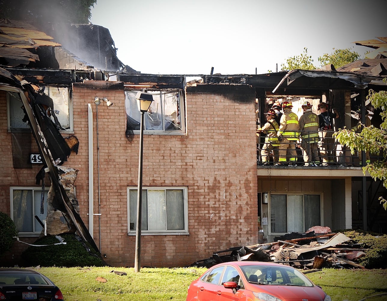 PHOTOS: Fire at Woodman Park Apartments