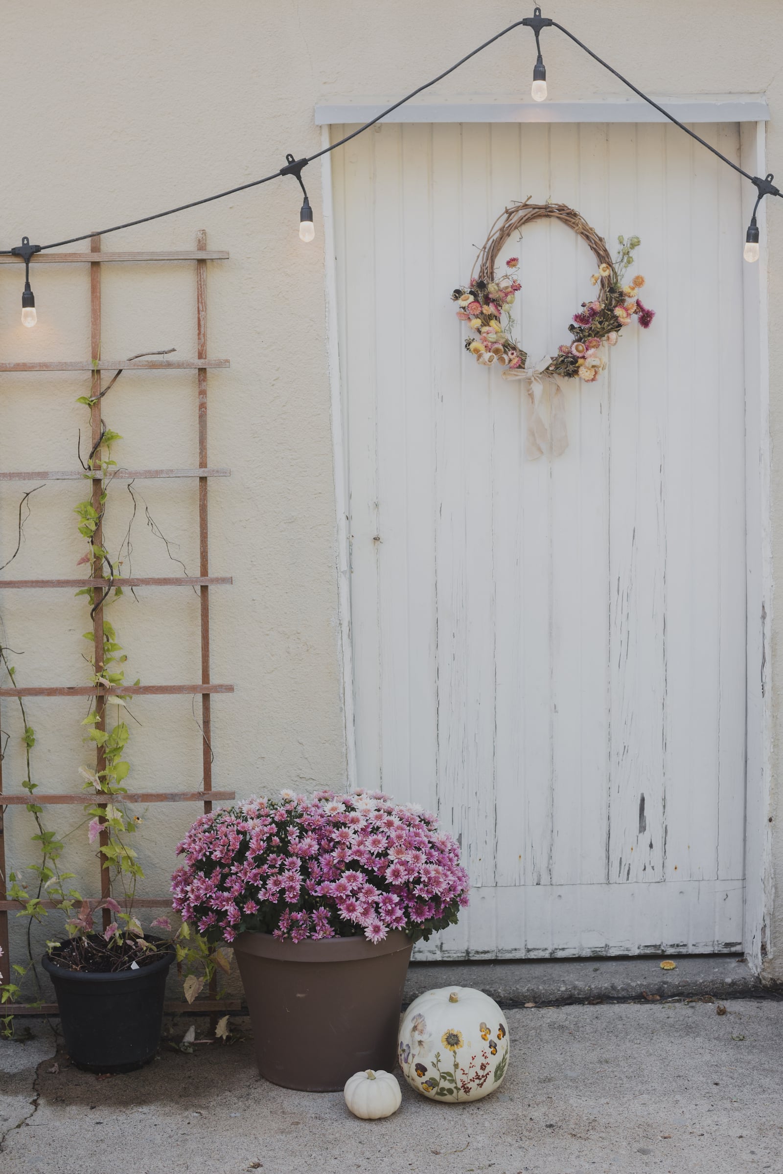 Autumnal delights pulled from nature are evident in this home. 