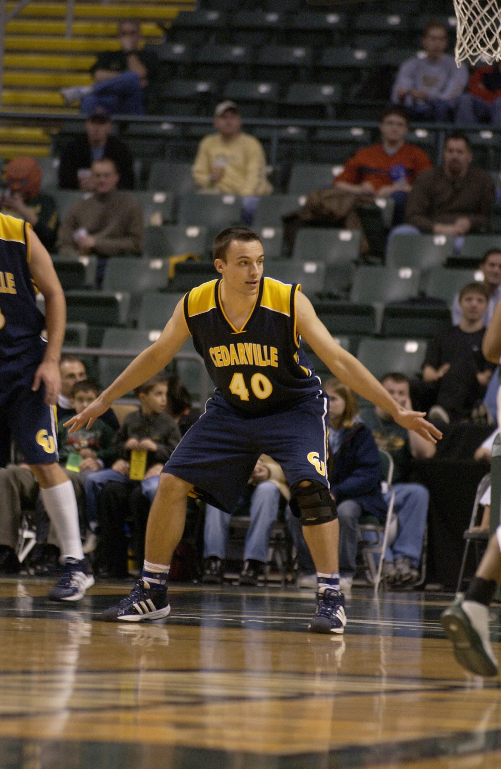 Andrey Arkhipov when he was a popular, 6-foot-7 forward playing basketball for Cedarville University from 2000-2004. Photo courtesy of Cedarville University