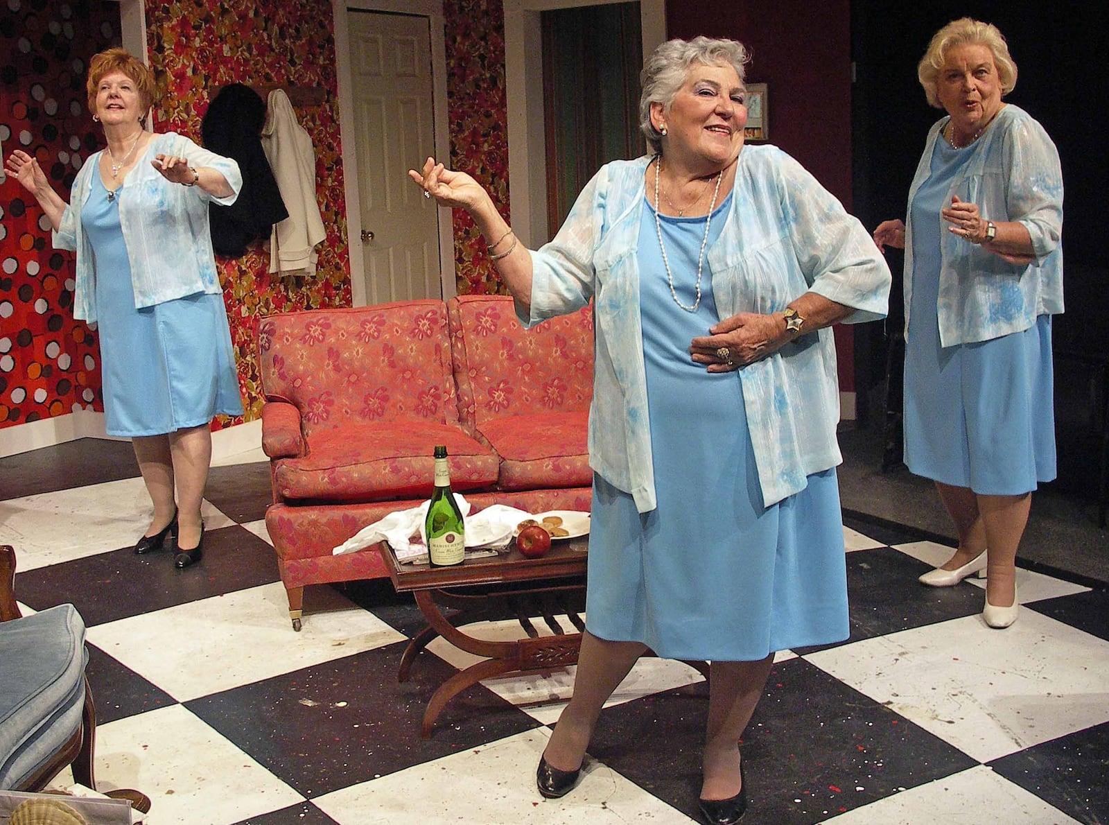 (left to right) Barbara Jorgensen, Terry Lupp and Norma Sharkey in “The Cemetery Club,” produced in 2009 by the Young at Heart Players. CONTRIBUTED