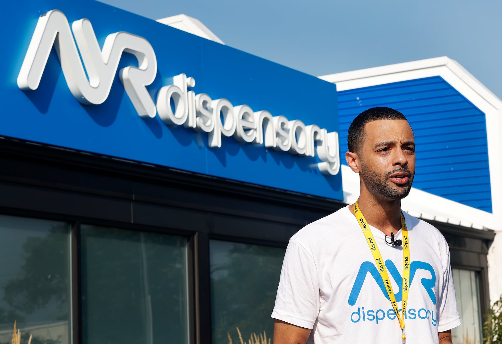 Tevin Johnson, manager of AYR dispensary in Riverside talks about the opening of recreational sales on marijuana Tuesday, Aug 6, 2024. MARSHALL GORBY\STAFF