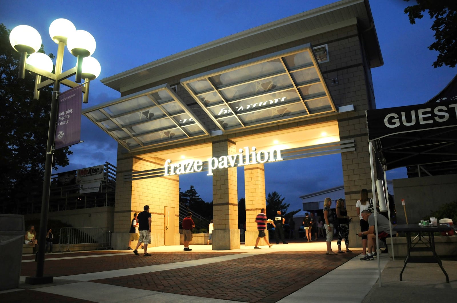 Concertgoers at the Fraze Pavilion. 