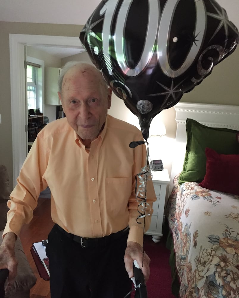 WWII veteran celebrates 100th birthday coronavirus-style in Sugarcreek Twp.