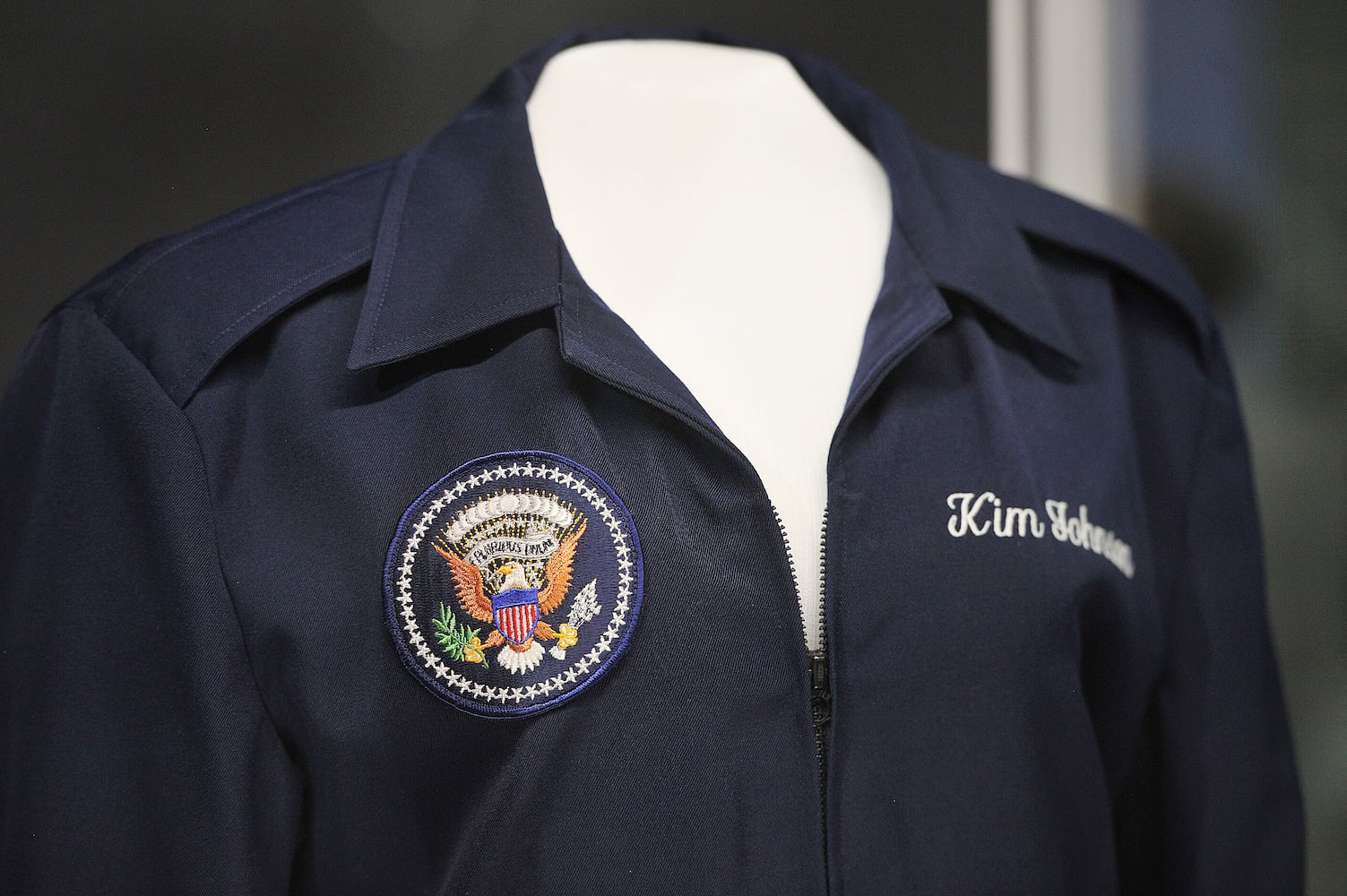 Memorabilia from Air Force One at the National Museum of the US Air Force