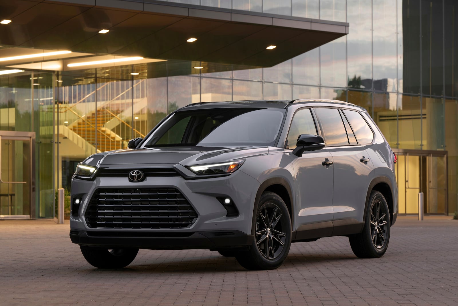 This photo provided by Toyota shows the 2024 Grand Highlander. It has one of most adult-friendly third rows you'll find and scores high for fuel efficiency, comfort and technology. (Toyota Motor Sales U.S.A. via AP)