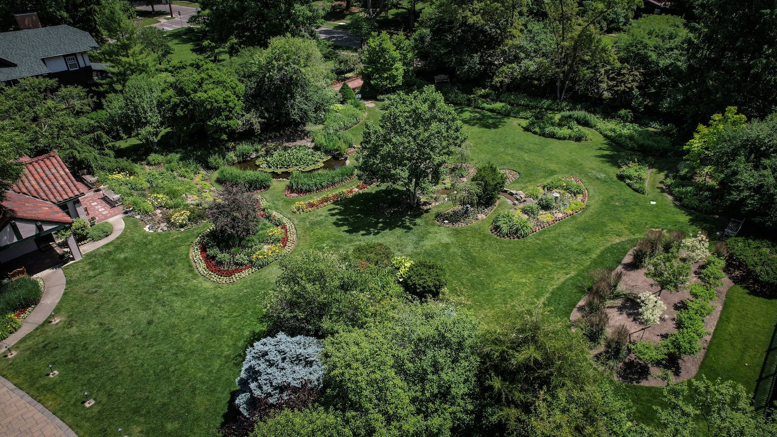 Smith Gardens is located on less than one acre of land on Walnut Lane in Oakwood. JIM NOELKER/STAFF