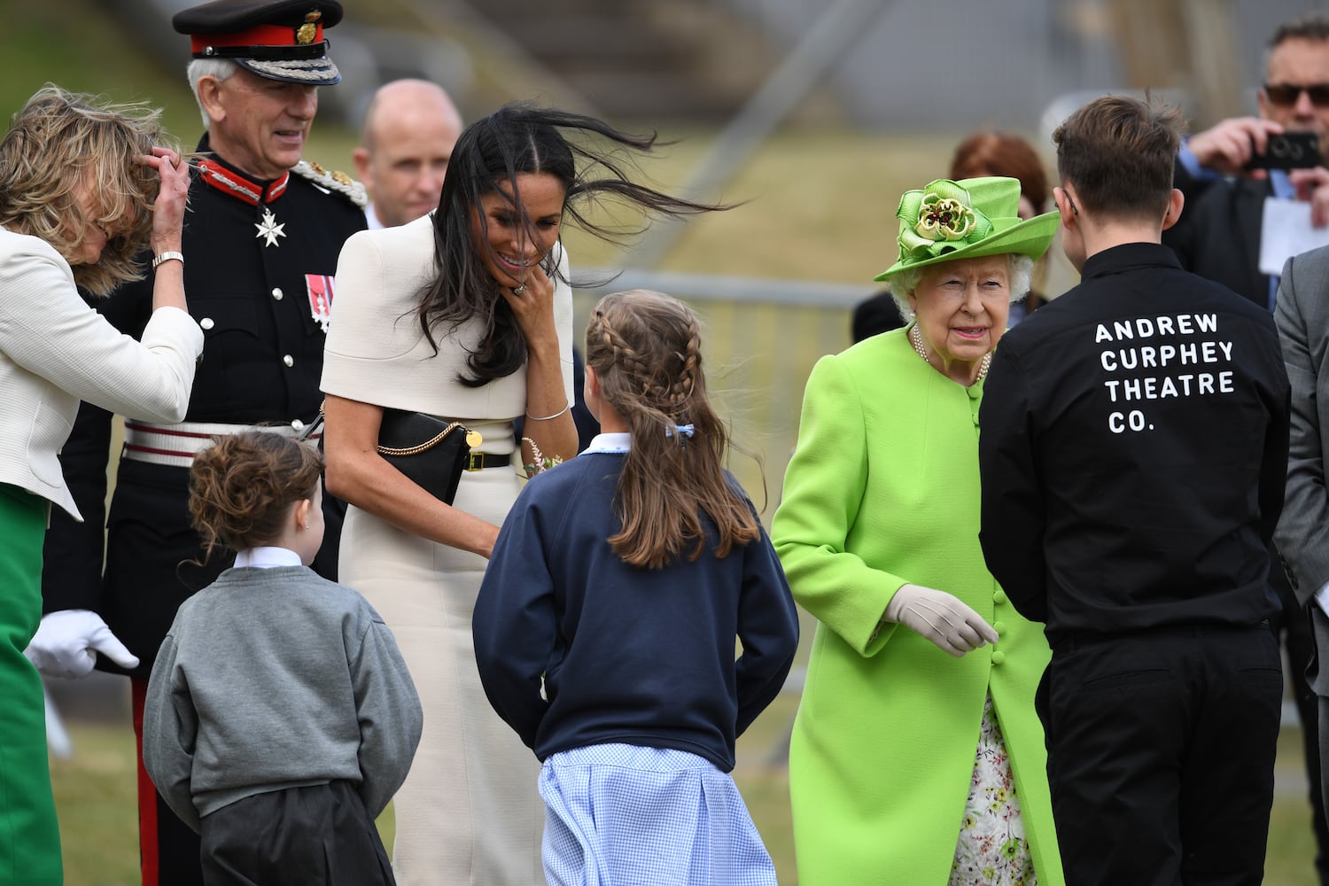 Photos: Meghan Markle stuns at first solo outing with Queen Elizabeth