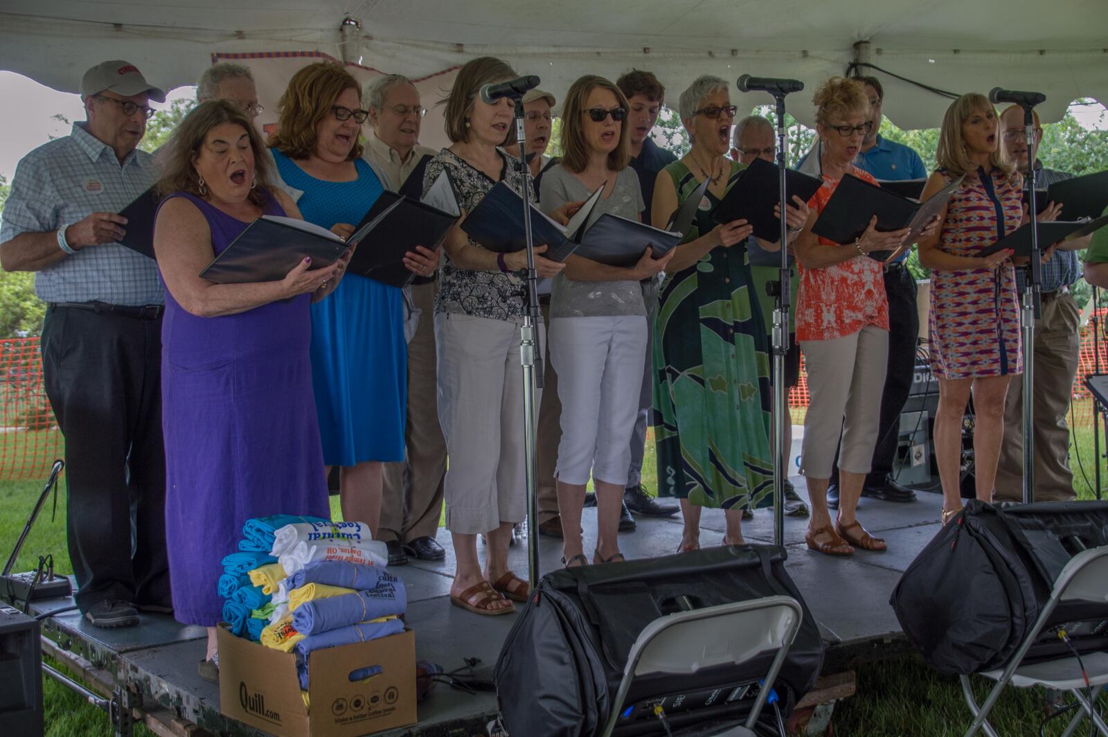 Members and non-members of the Dayton Jewish community celebrated an afternoon of traditions, faith, food, drinks and entertainment at Temple Israel, 130 Riverside Drive, Dayton, on Sunday, June 5. (TOM GILLIAM/CONTRIBUTED)