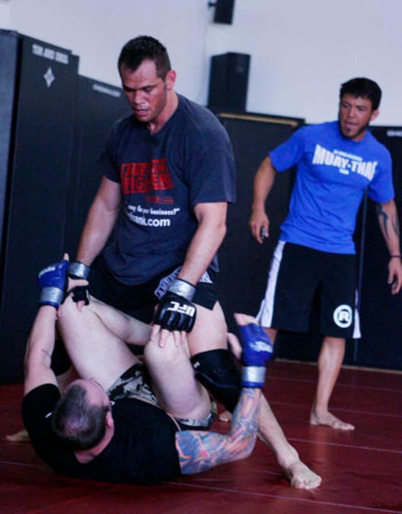 UFC star Rich Franklin trains for fight