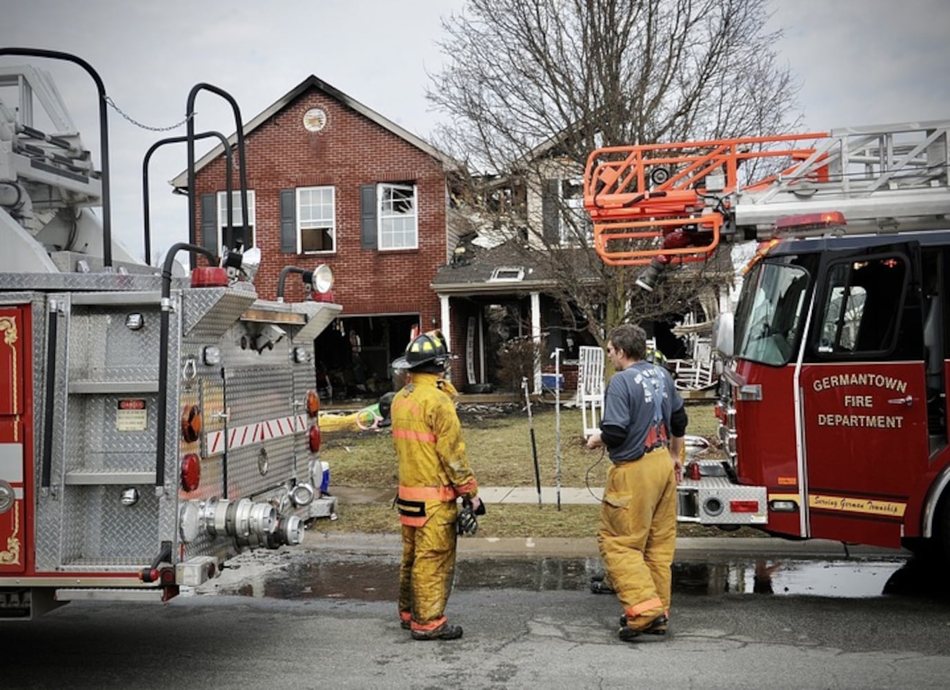 PHOTOS: Crews respond to Germantown fire