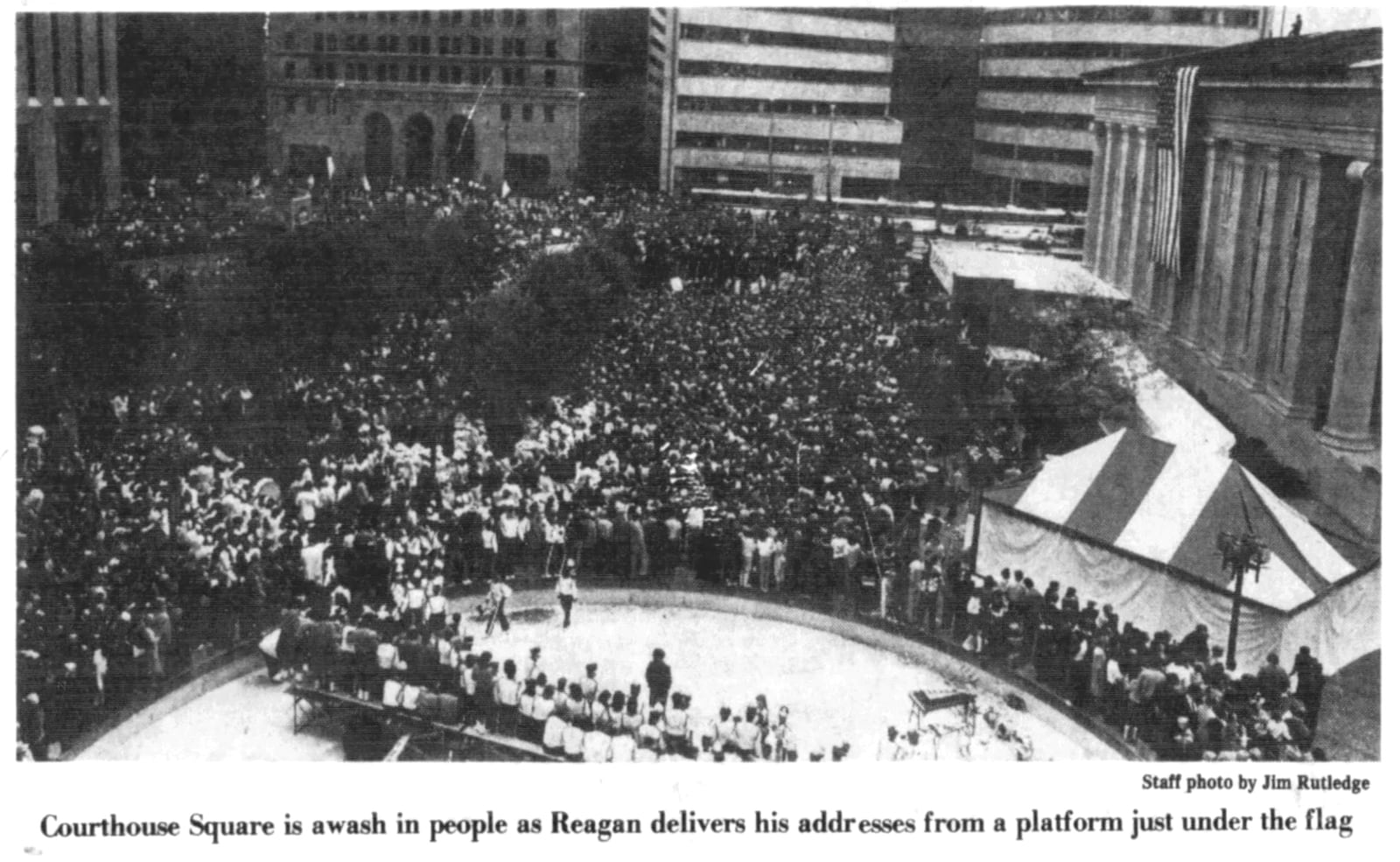 Oct. 12, 1984: Ronald Reagan-mania grips Daytonians. DAYTON DAILY NEWS ARCHIVES