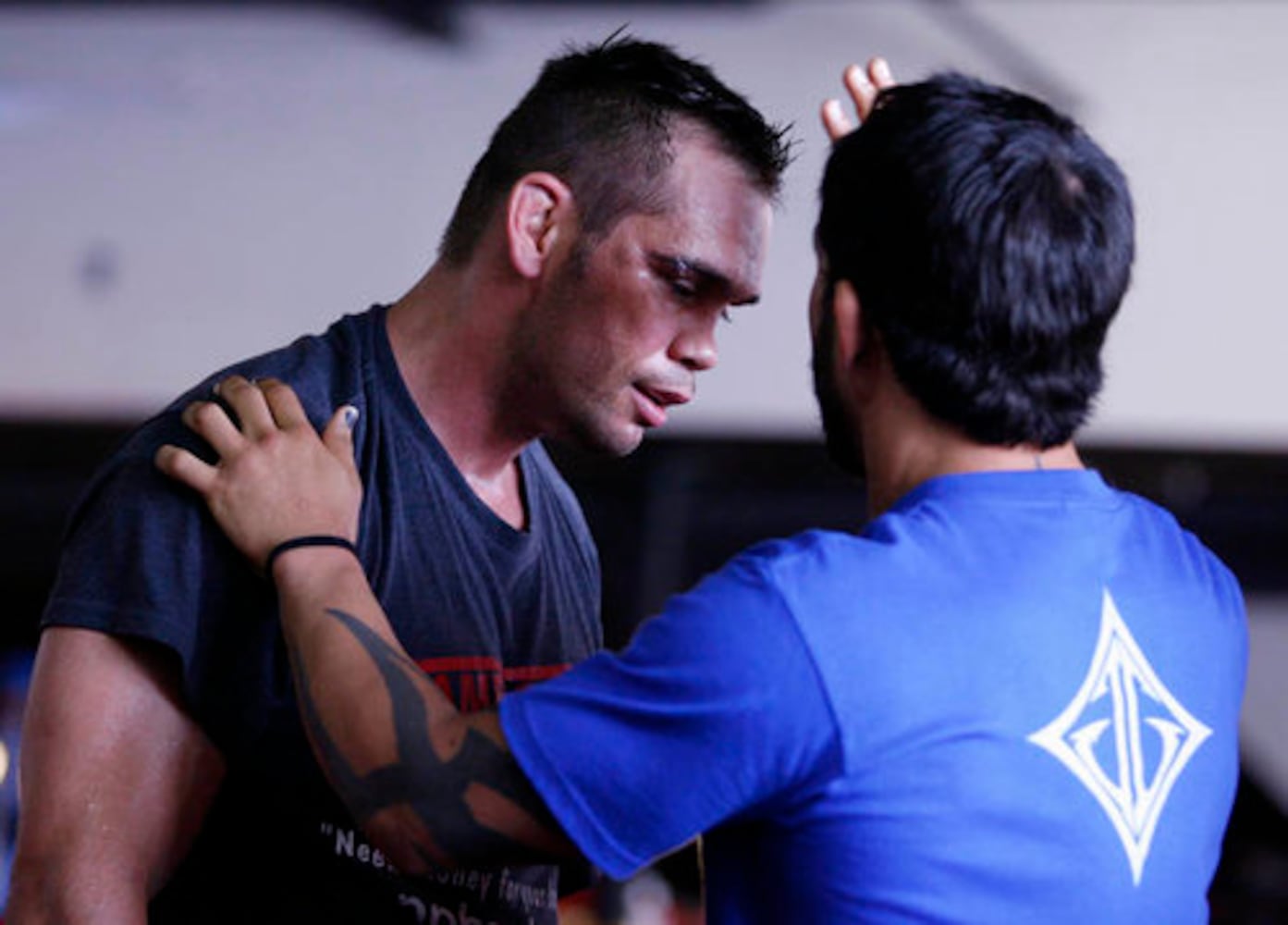 UFC star Rich Franklin trains for fight