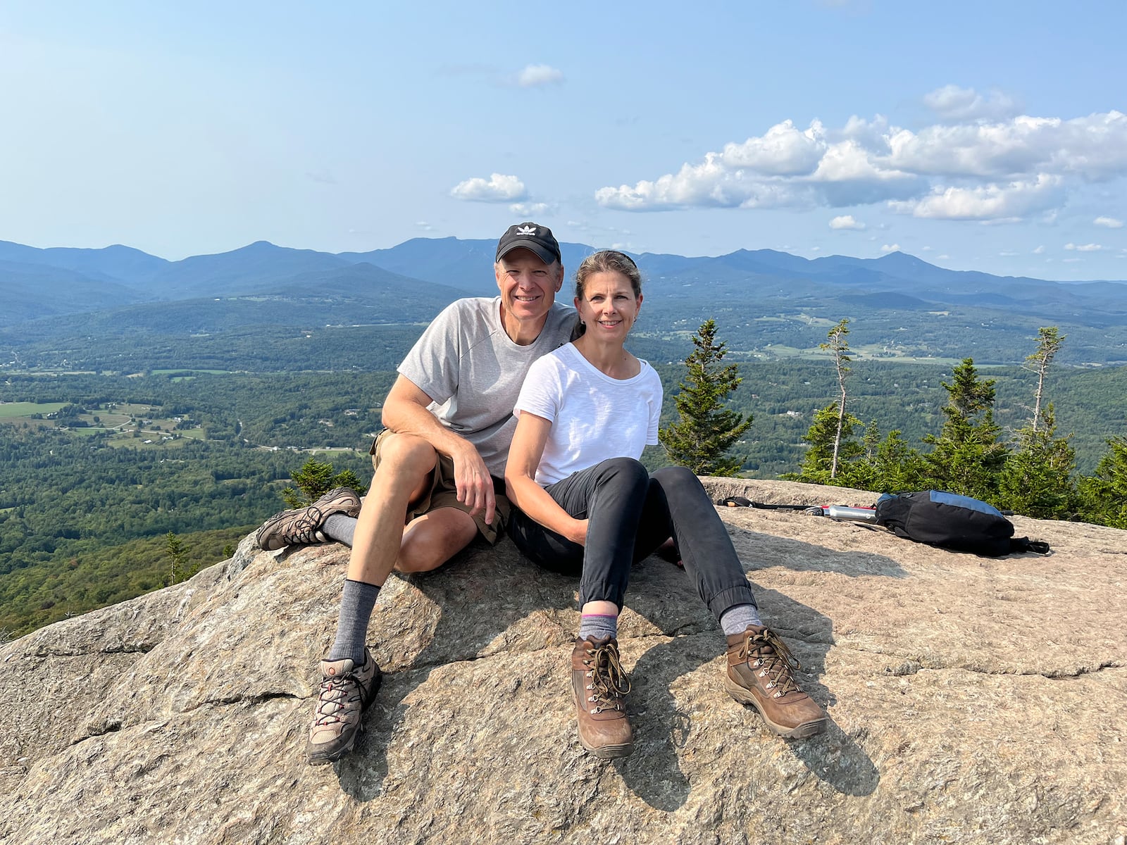 Brian Elias and his wife, Amanda Elias, vacationing in Stowe, Vermont. CONTRIBUTED