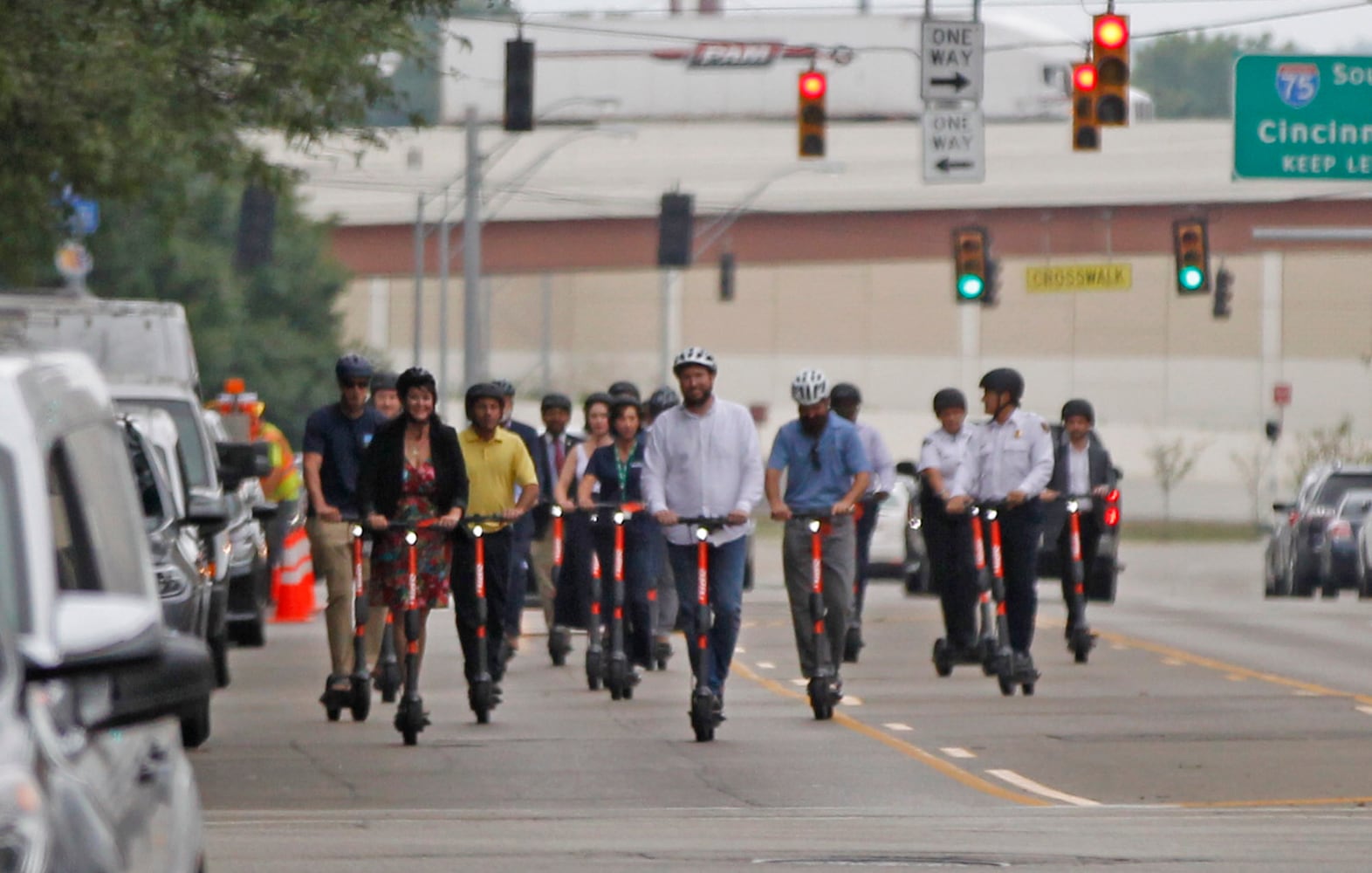 PHOTOS: Scooters hit the streets of downtown Dayton