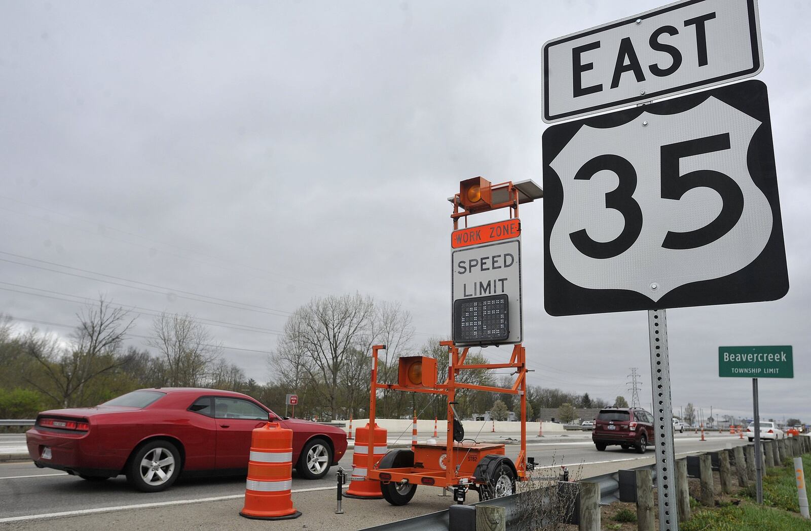 Crews started work on U.S. 35 near Factory Road on Monday. Various lane closures will be in effect in the eastbound direction Monday through Friday, April 13 - April 17. MARSHALL GORBYSTAFF