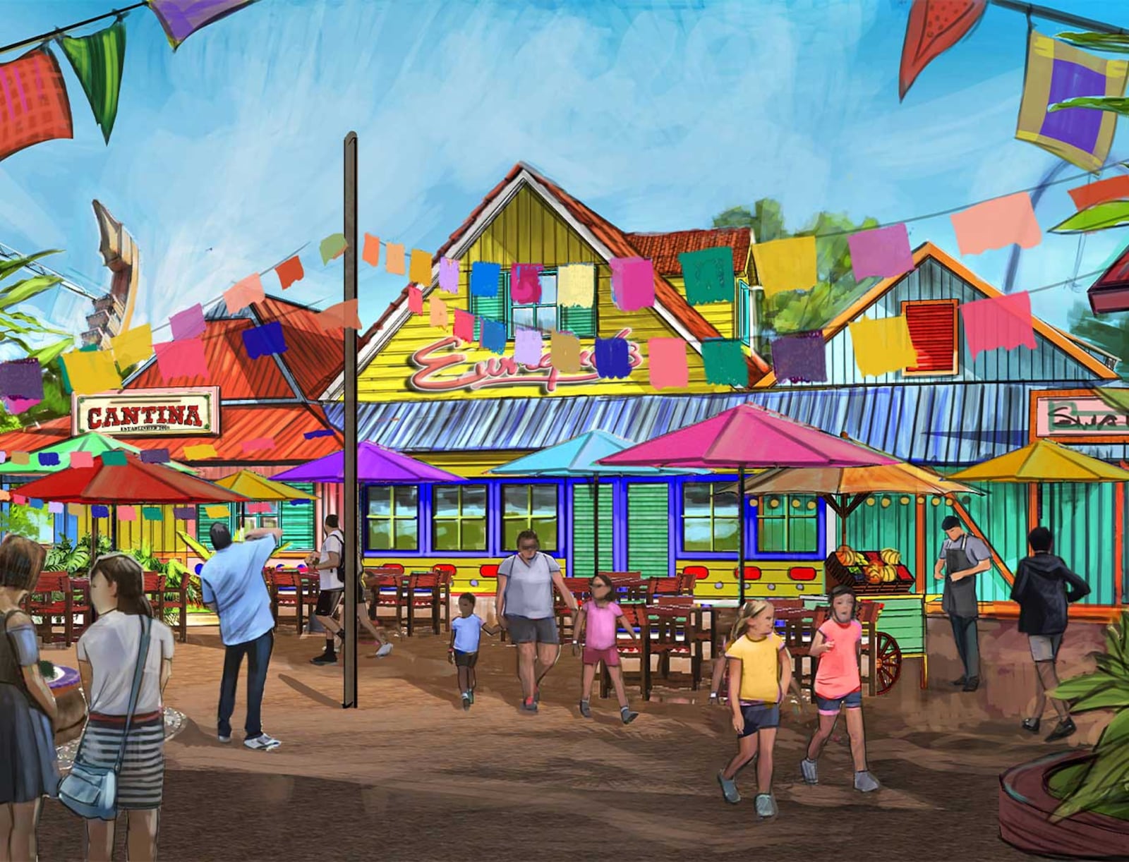 Enrique's will open inside Kings Island in 2023. Kings Island's description: "A trip to Adventure Port isn’t complete unless you experience the local cuisine. Stop by Enrique’s quick serve restaurant for a menu that features traditional burritos, burrito bowls, tacos, salads and sides." CONTRIBUTED