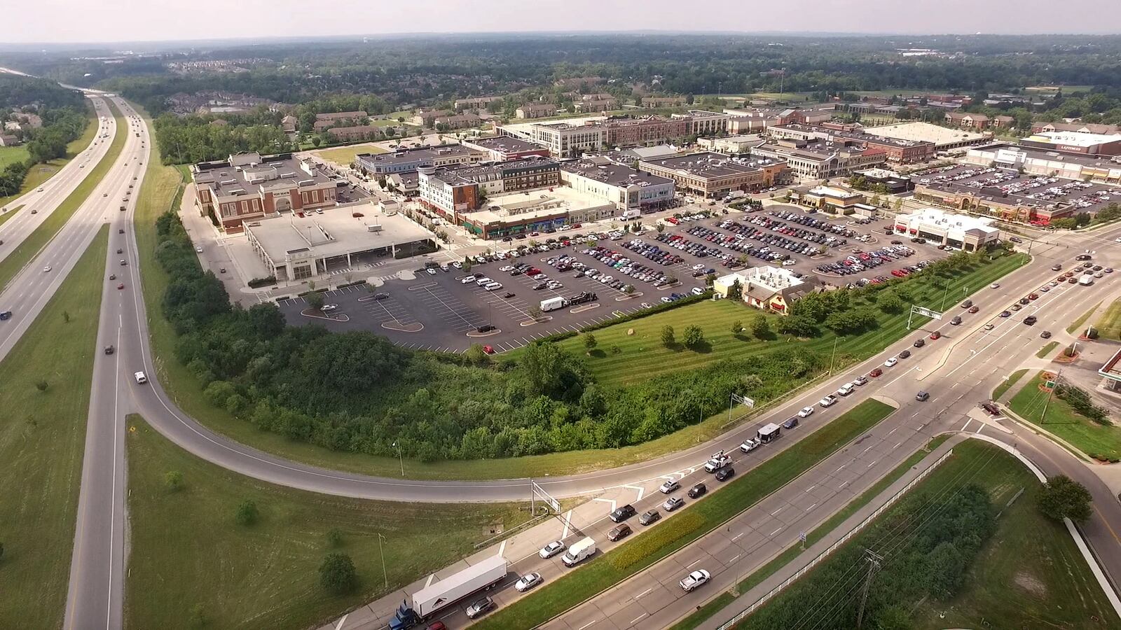 The Greene Town Center in Beavercreek opened in 2006 and  is now boasting more than 100 shops and restaurants in the mixed retail open shopping center.   TY GREENLEES / STAFF