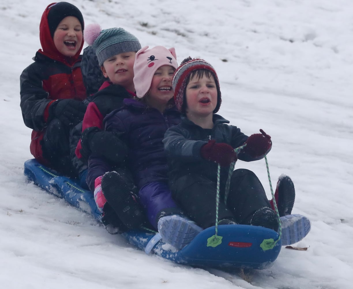 PHOTOS: First heavy snowfall of the season hits the Miami Valley