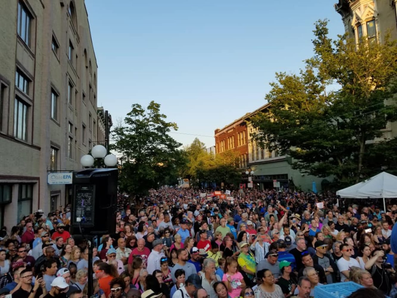 PHOTOS: Candlelight vigil in Dayton after shooting