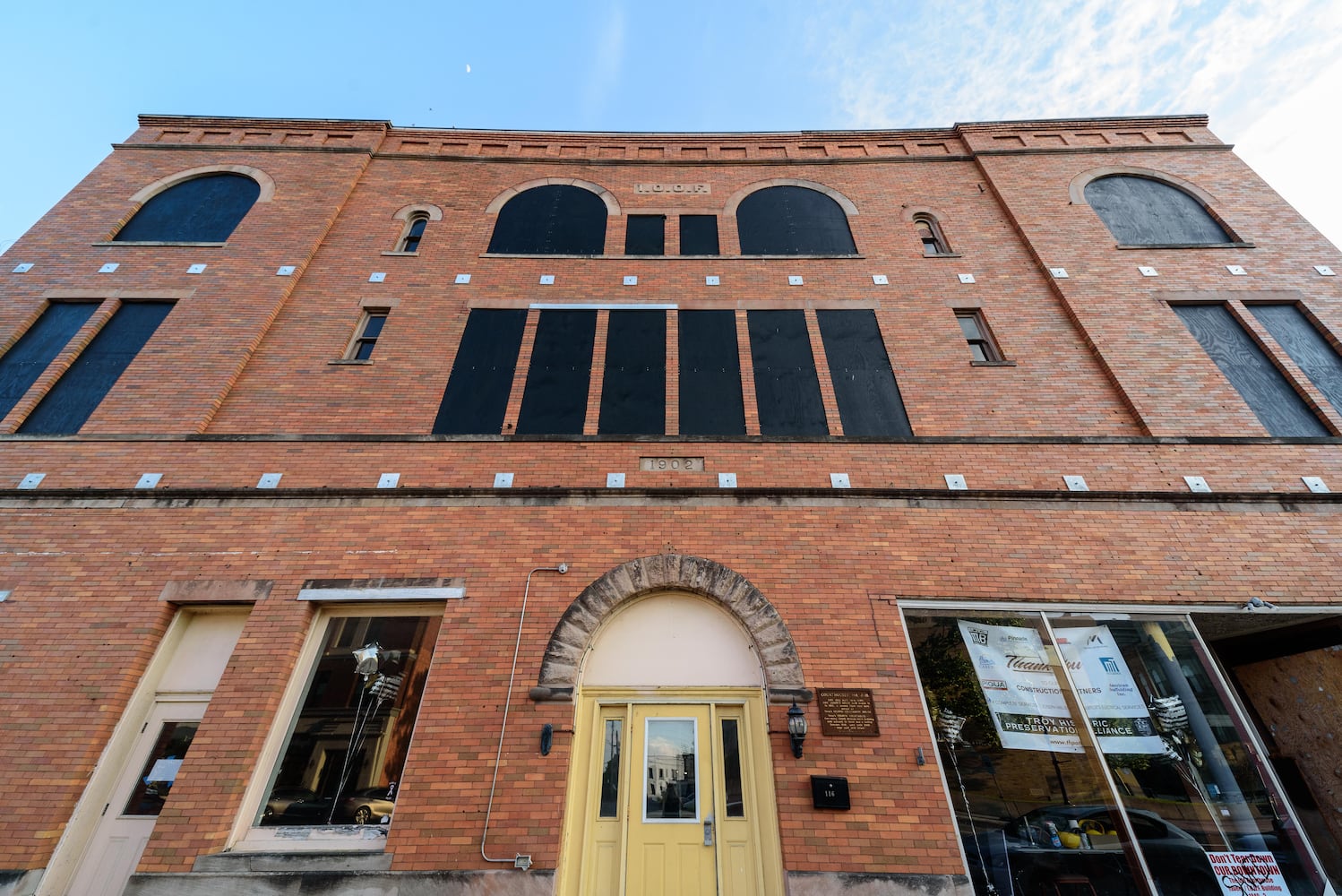 PHOTOS: Stabilization complete on Troy's IOOF Building/Old Miami County Courthouse