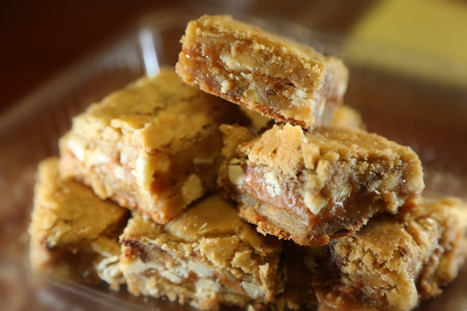 Terry Rich of Dayton won first-place in the 2018 Dayton Daily News Cookie Contest with her White Chocolate Caramel Toffee Blondies. LISA POWELL / STAFF