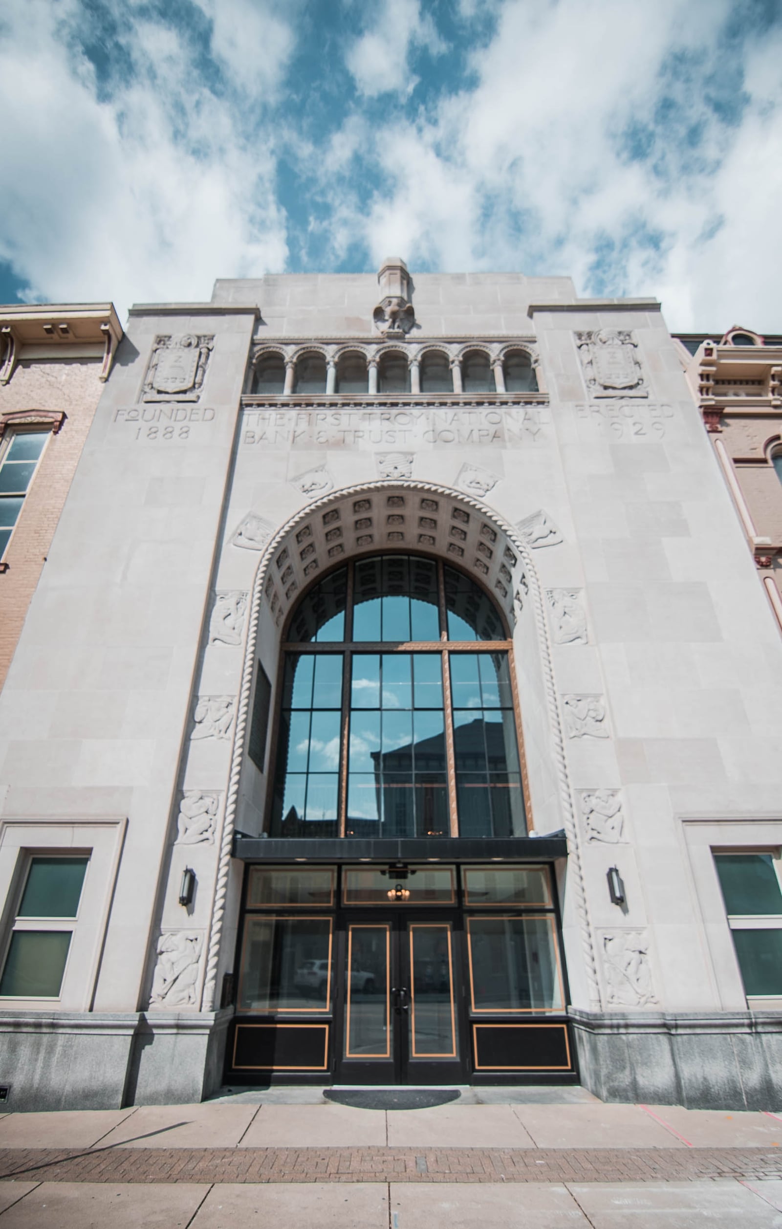 The First Troy National Bank and Trust Co. building just south of the Troy Public Square will become the home of Crafted & Cured, a purveyor of premium craft beer and artisanal meats and cheeses.