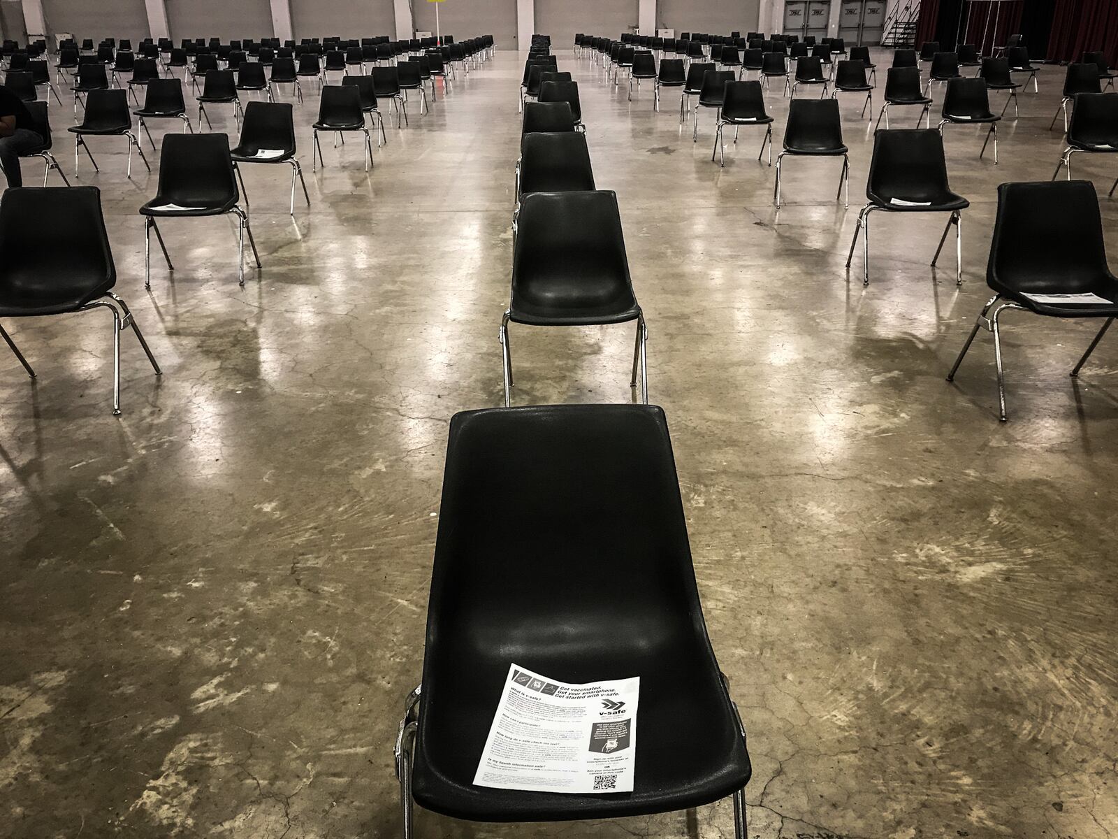 There were plenty of vaccines and no lines on Thursday at the coronavirus vaccine clinic at the Dayton Convention Center. JIM NOELKER/STAFF