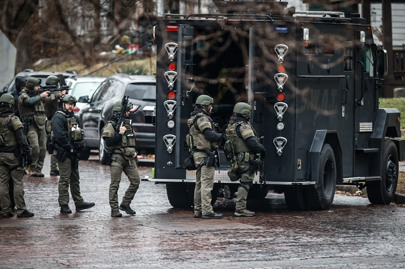 Dayton police and a SWAT team were on the scene of a standoff Wednesday afternoon, Jan. 11, 2023, in the 100 block of West Norman Avenue. JIM NOELKER/STAFF