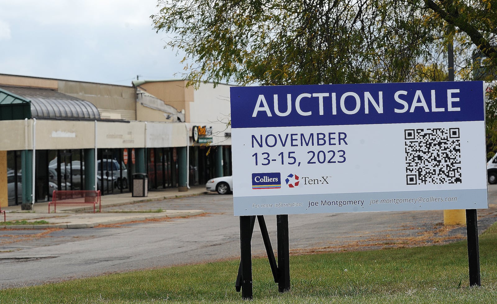 Trotwood's Salem Consumer Square is going up for auction. MARSHALL GORBY\STAFF