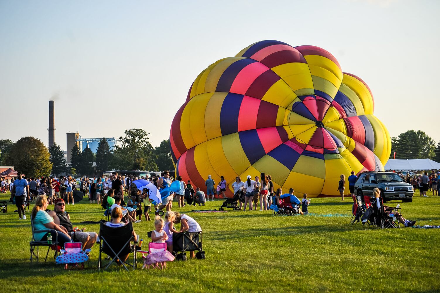 Ohio Challenge balloon glow and fireworks