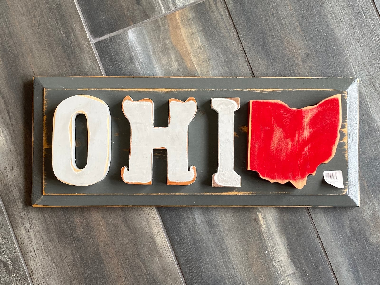 This Ohio wall hanging is among the items for sale from We Care Arts. CONTRIBUTED