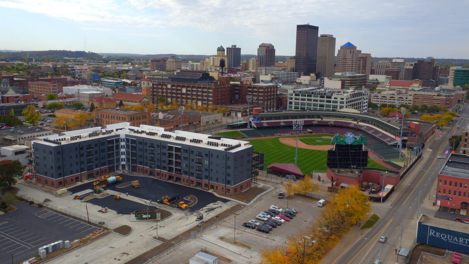 A view of Day Air Ballpark and downtown Dayton. STAFF