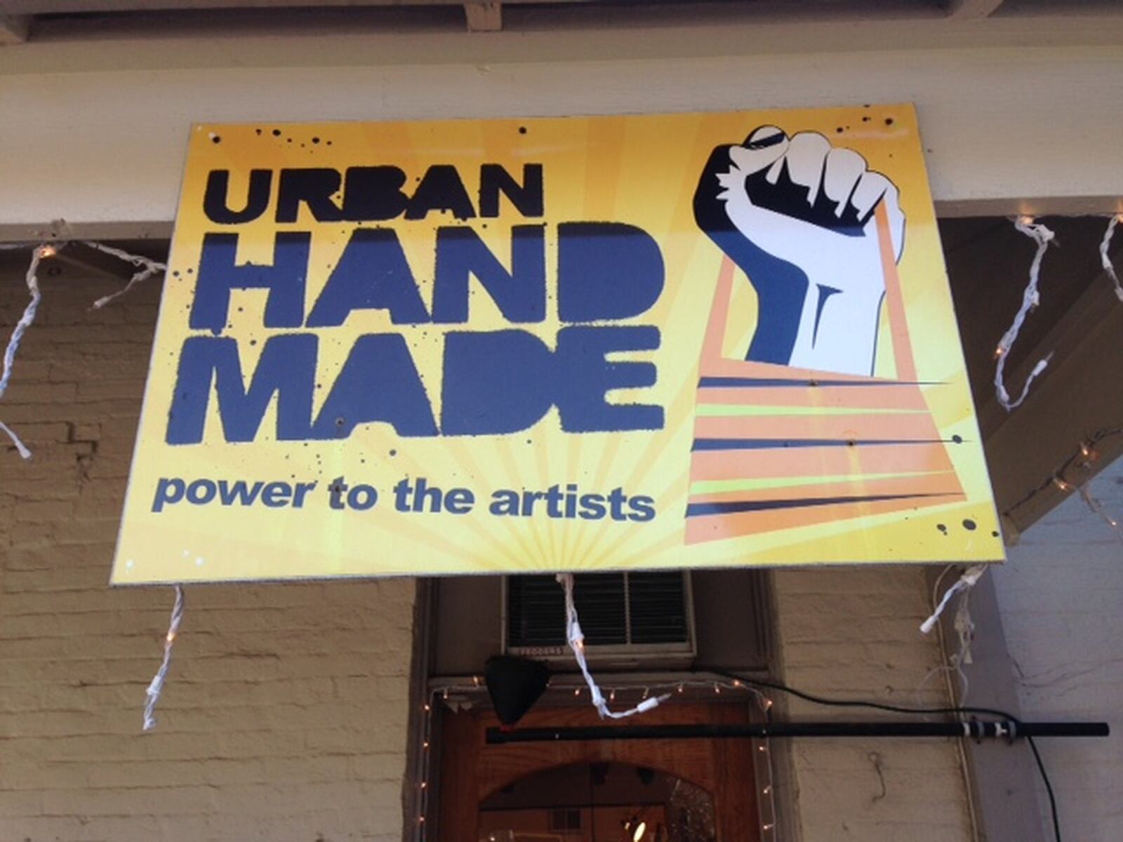 At Urban Handmade in Yellow Springs, this sign was probably handmade. THOMAS GNAU/STAFF