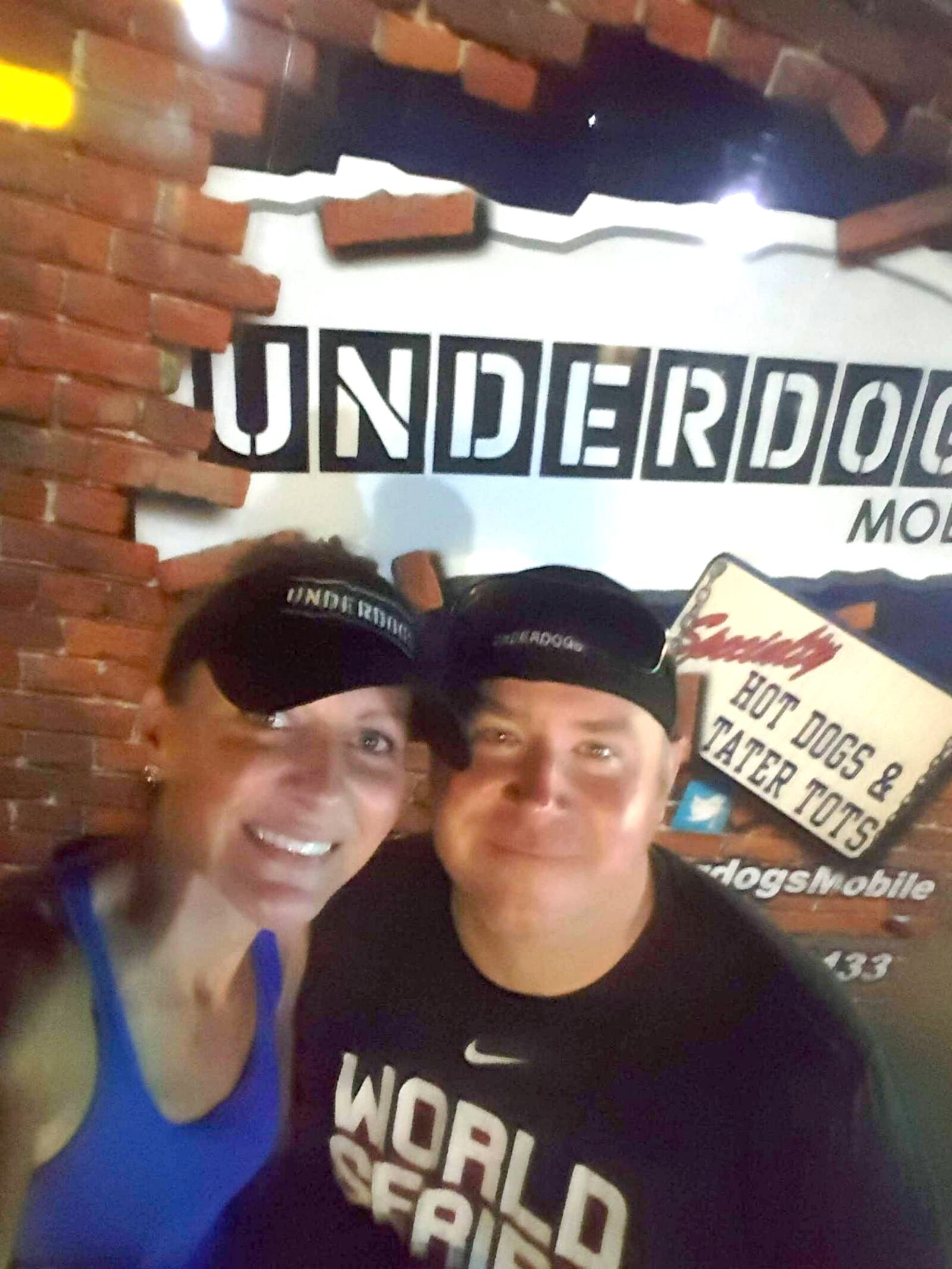 Liz Scott and her husband, Scott Whitfield of Underdogs Mobile. CONTRIBUTED PHOTO