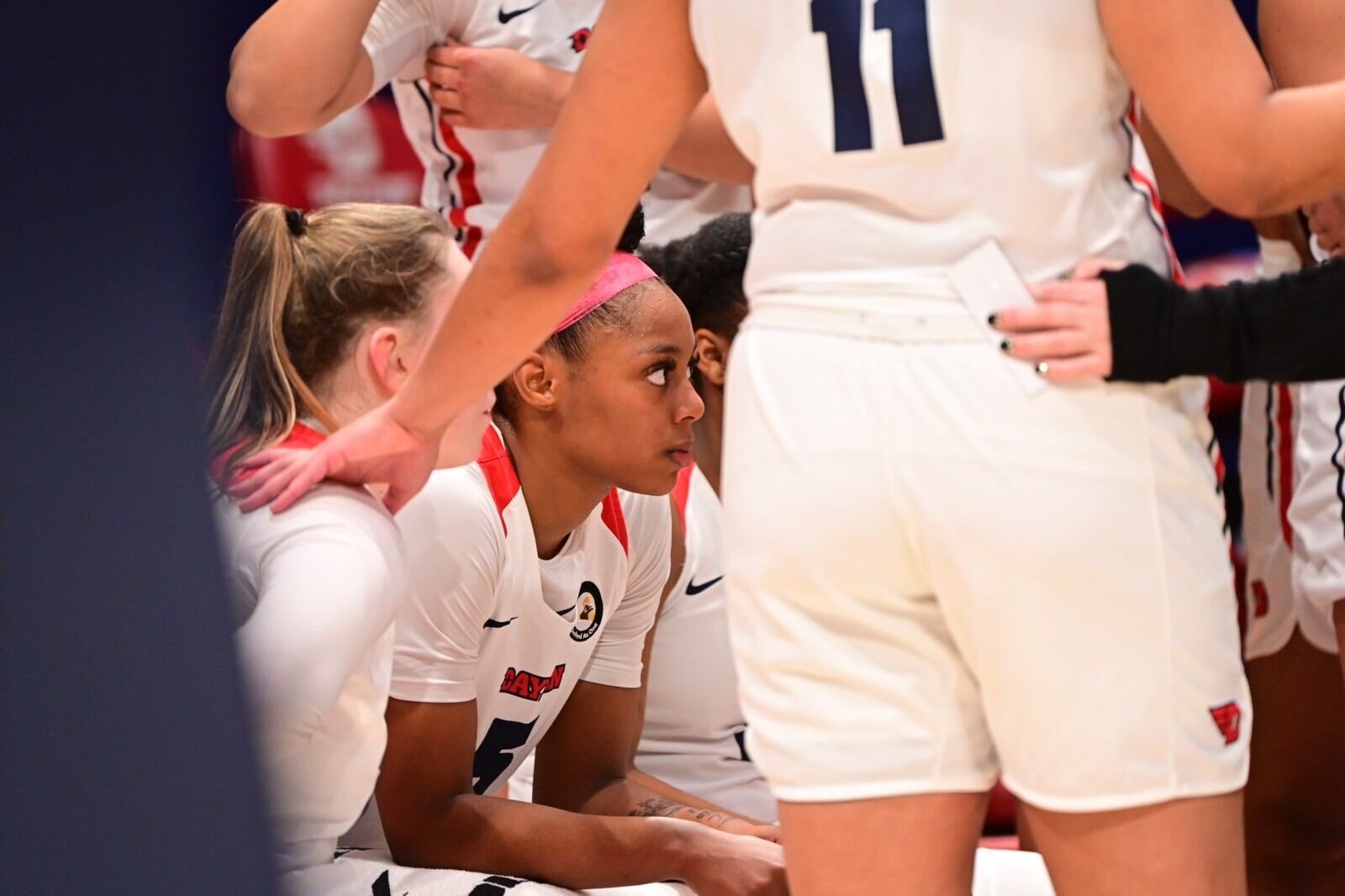 Dayton's Kyla Whitehead during a game earlier this season. CONTRIBUTED